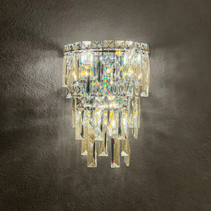 battery operated wall sconces | crystal wall sconces | elegant wall sconces | modern crystal wall sconce | backlit wall sconce | vintage crystal sconces