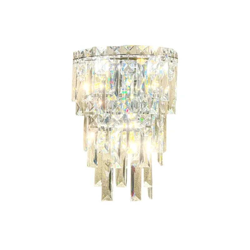 battery operated wall sconces | crystal wall sconces | elegant wall sconces | modern crystal wall sconce | backlit wall sconce | vintage crystal sconces