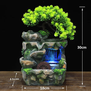 tabletop fountain | small water fountain indoor | mini waterfall for desk | mini waterfall for bedroom | large indoor fountains for front lobby