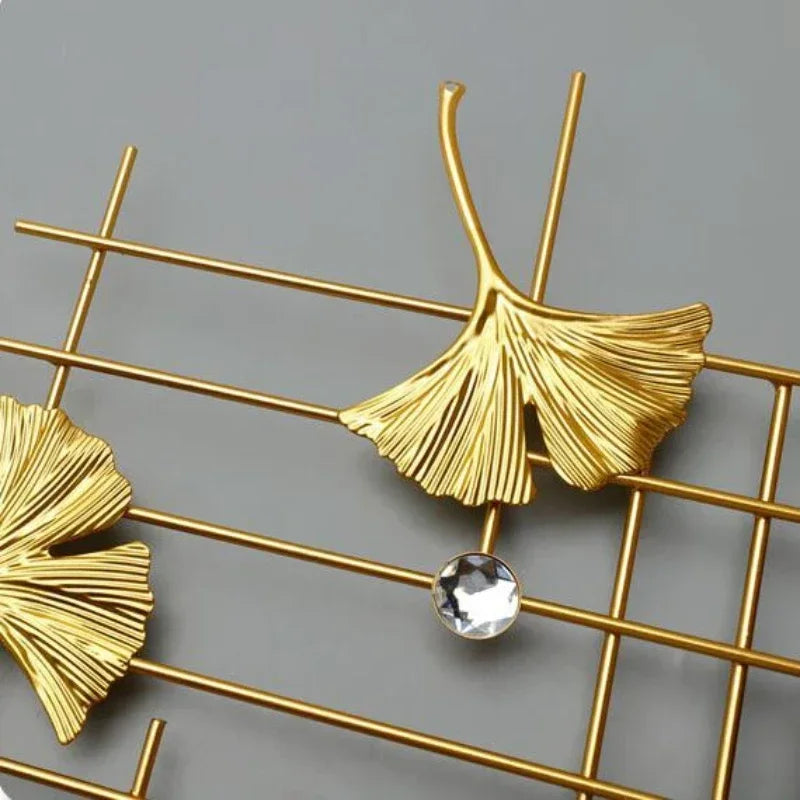 metal leaf wall clock | leaf wall clock | toronto maple leaf wall clock | maple leaf wall clock | gold leaf wall clock