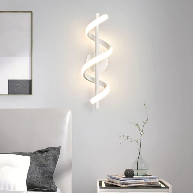 Spiral led wall light on sale