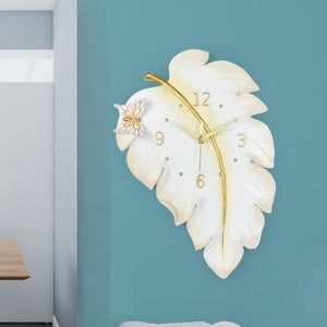 leaf wall clock | modern wall clock | modern wall clock large | large wall clock modern | minimalist wall clock | oversized modern wall clock | modern wall clock for living room