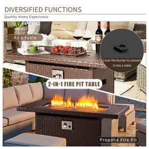 Premium 44" Propane Fire Pit Table - iSmart Home Gadgets Limited