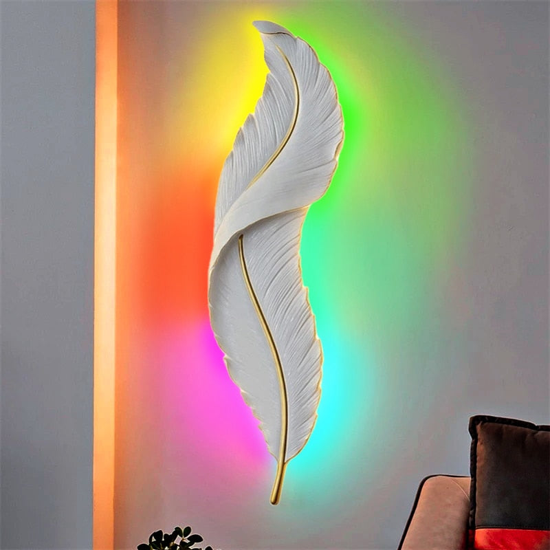 Feather Wall Hook - Colour 'N Light