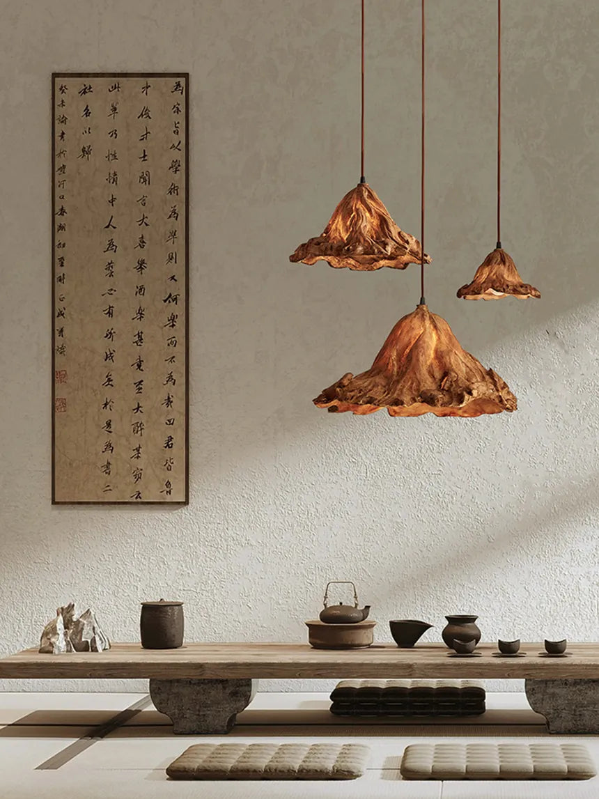 Vintage Wood Pendant Light