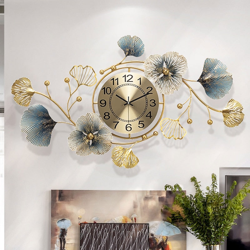 Ginkgo Wall Clock Blend With Nature