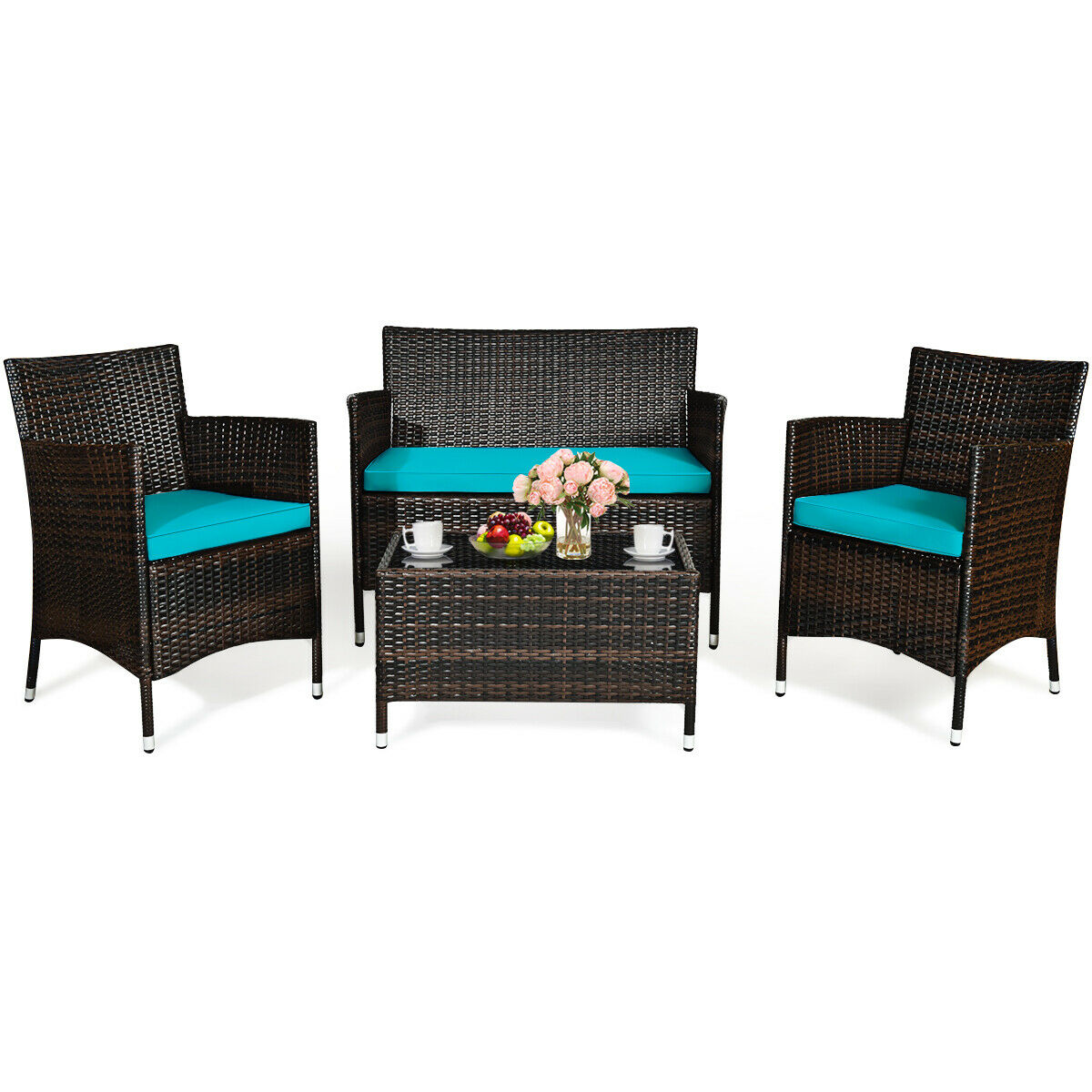 Rattan Sofa Set (3 Chairs & 1 Table) - iSmart Home Gadgets Limited