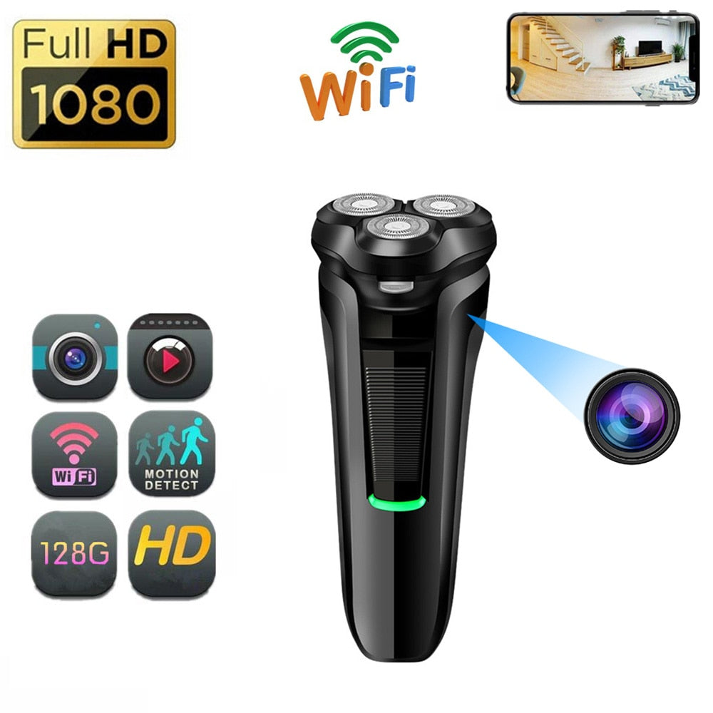 Cozyhomelover 32gb mini electric shaver store spy camera