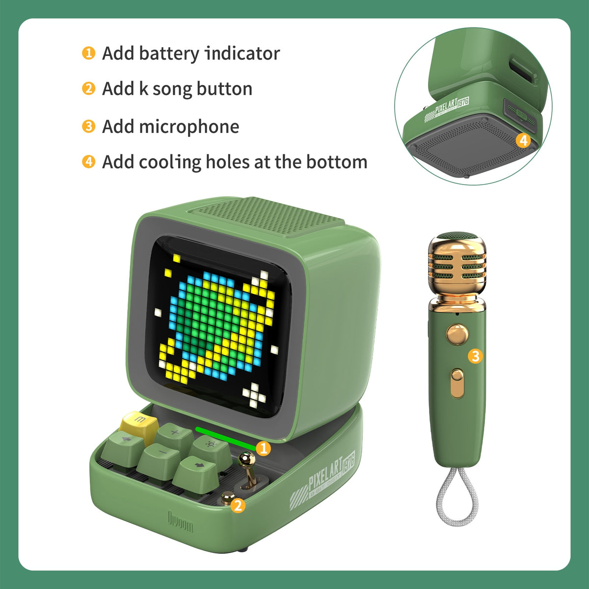 Pixel Art Karaoke Speaker - iSmart Home Gadgets Limited