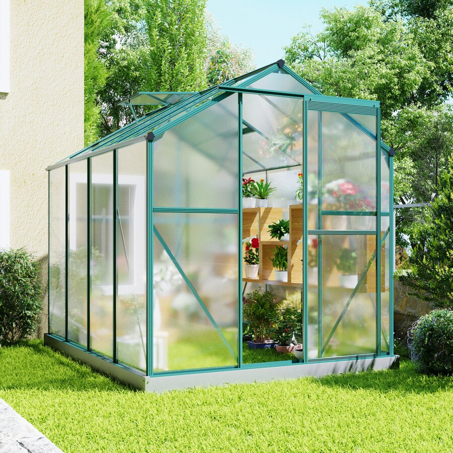 Greenhouse Polycarbonate Cover (2 Windows & Base) - iSmart Home Gadgets Limited