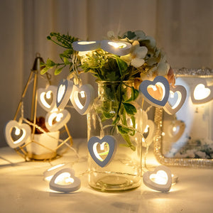 Wooden Fairy Heart Lights - iSmart Home Gadgets Limited