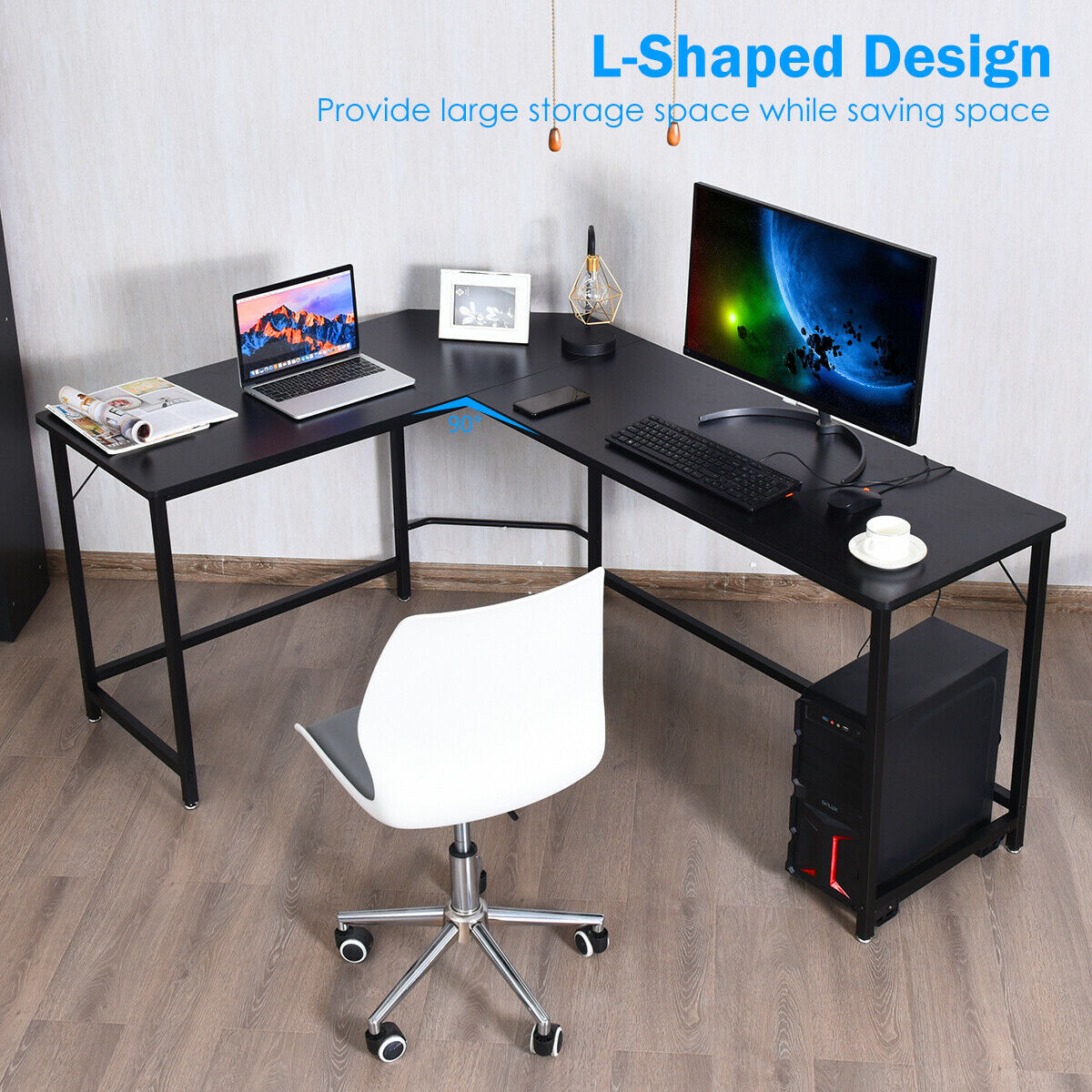 L-shaped Corner Computer Desk - iSmart Home Gadgets Limited