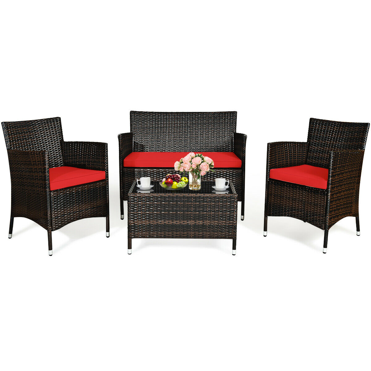 Rattan Sofa Set (3 Chairs & 1 Table) - iSmart Home Gadgets Limited