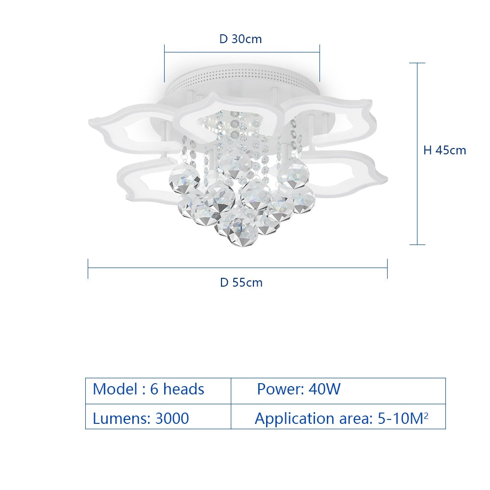 White Rose Ceiling Light - iSmart Home Gadgets Limited