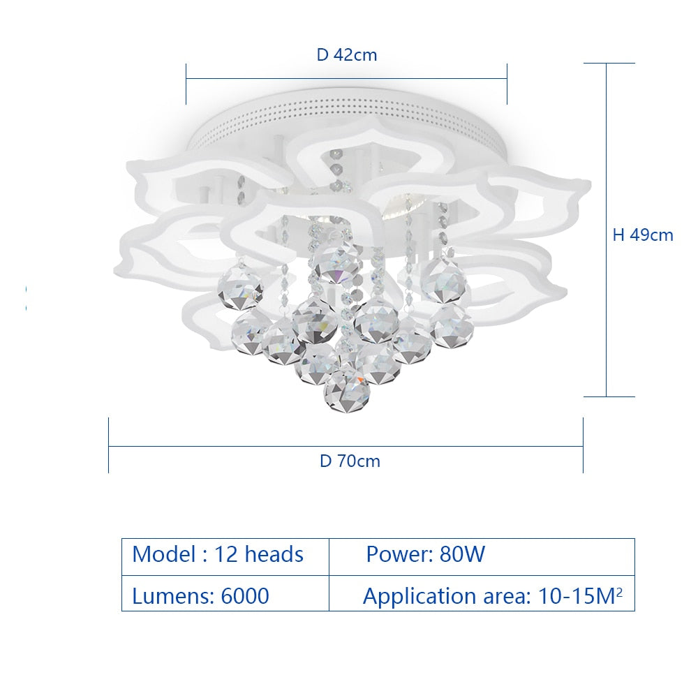 White Rose Ceiling Light - iSmart Home Gadgets Limited