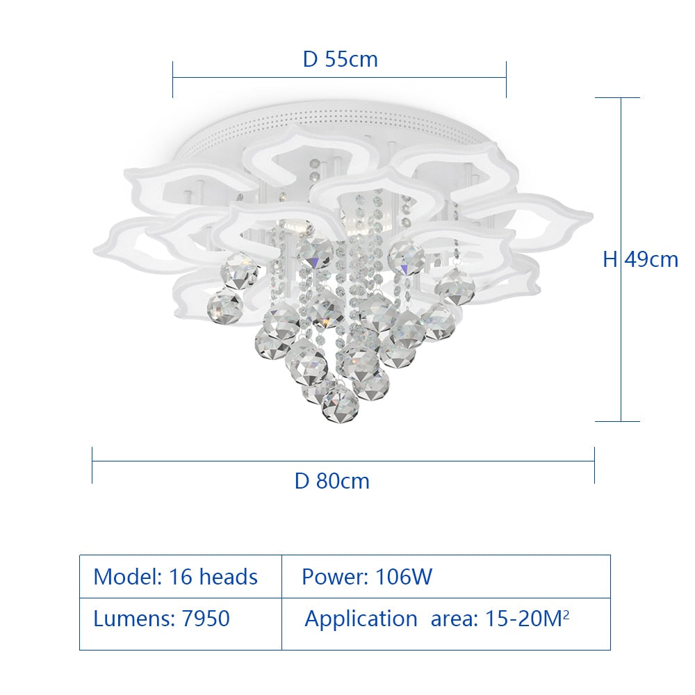 White Rose Ceiling Light - iSmart Home Gadgets Limited