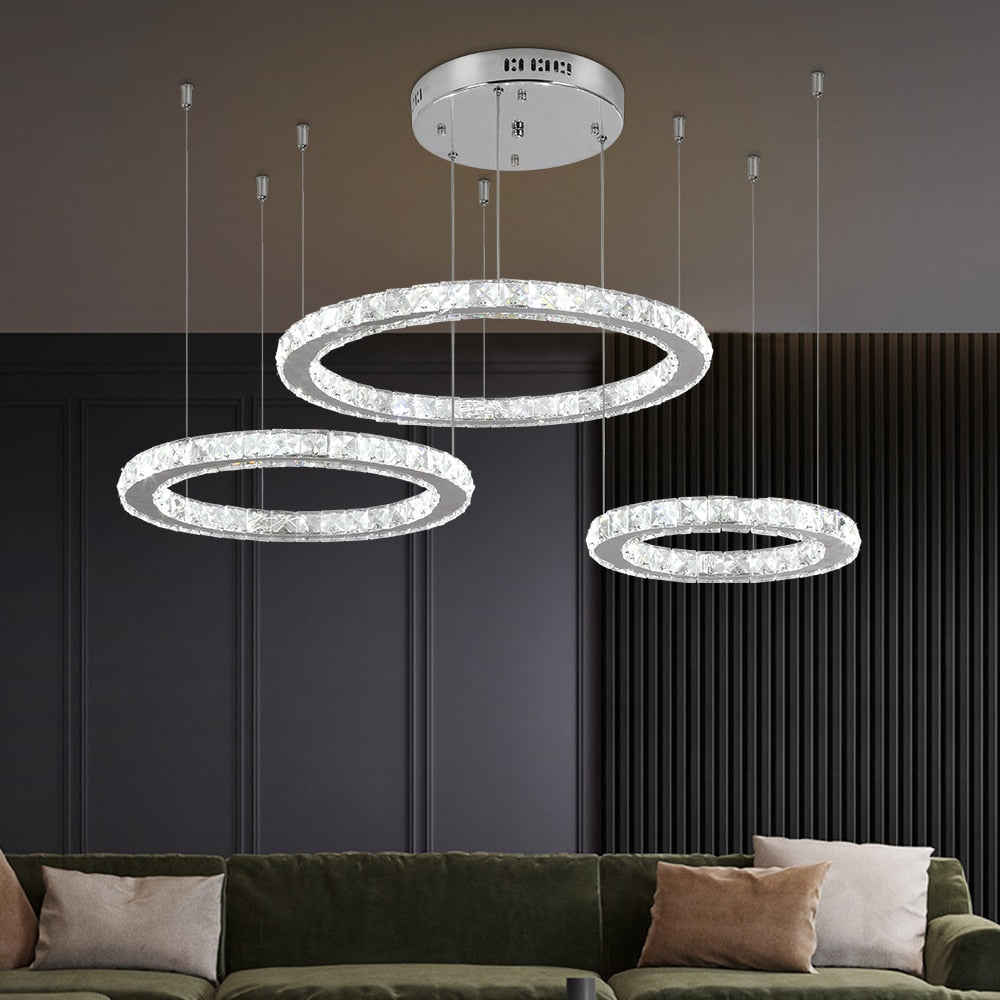 Three-tier Chandelier with Crystal Accents - iSmart Home Gadgets Limited