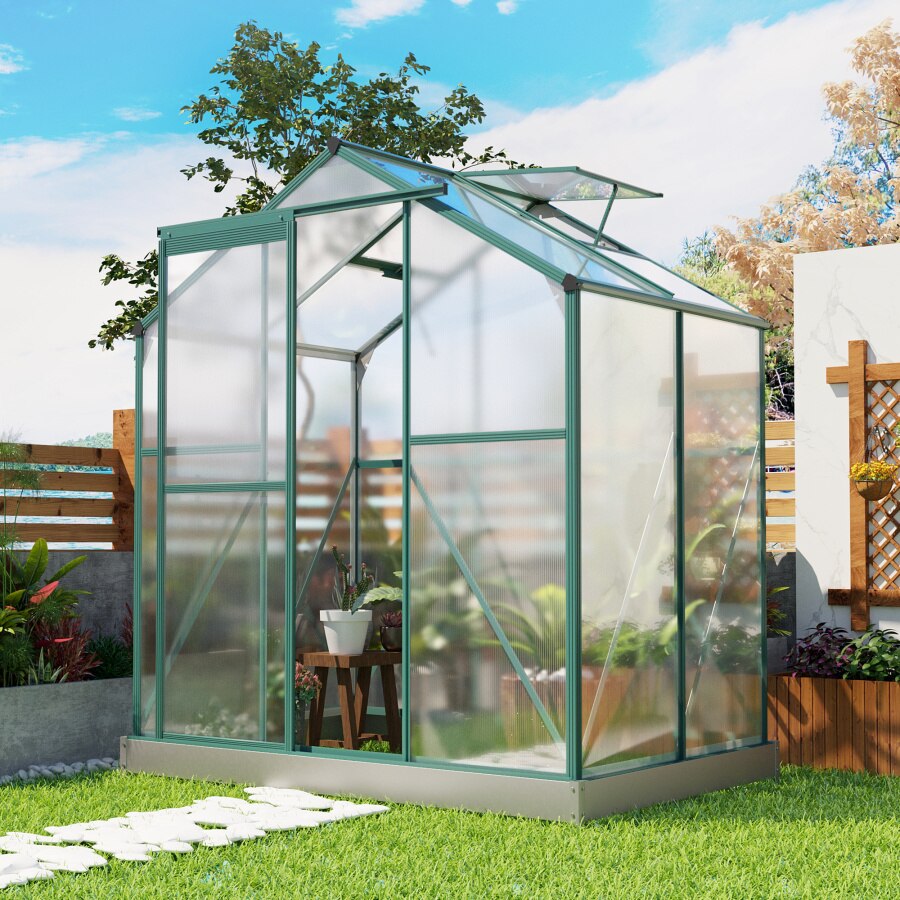 Greenhouse Polycarbonate Cover (2 Windows & Base) - iSmart Home Gadgets Limited