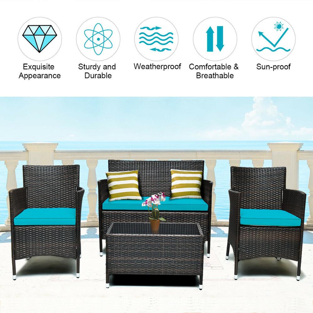 Rattan Sofa Set (3 Chairs & 1 Table) - iSmart Home Gadgets Limited