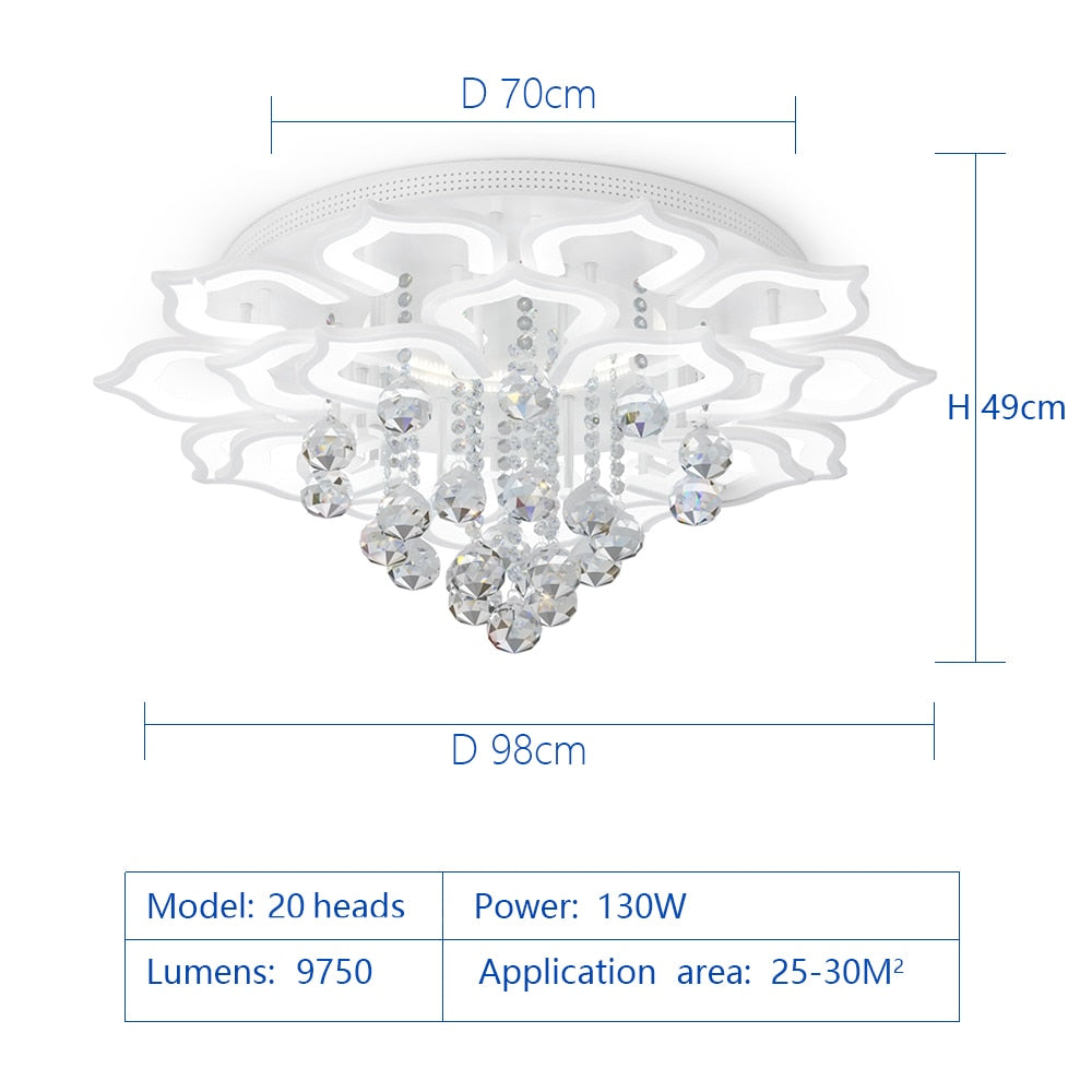 White Rose Ceiling Light - iSmart Home Gadgets Limited