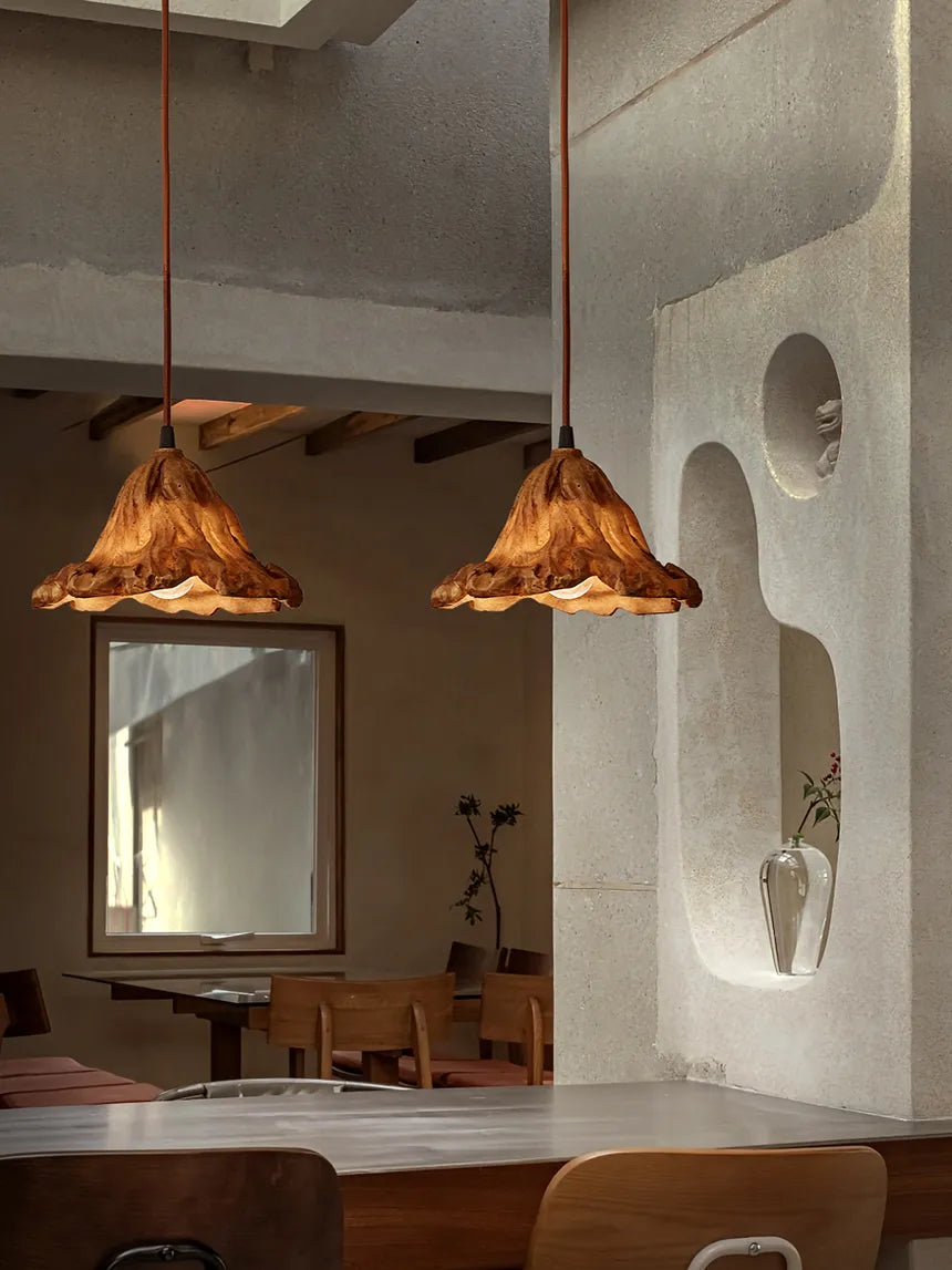 Vintage Wood Pendant Light