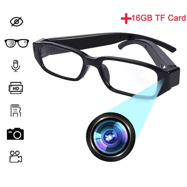 Spy glasses with FULL HD camera and remote control + 16GB memory