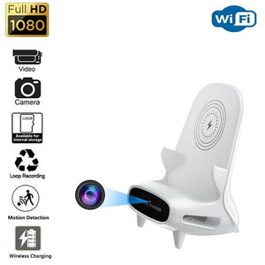 SpyCam Wireless Charger | hidden camera with audio | loop recording