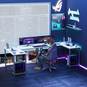 Sturdy and Durable L-Shaped Desk for Intense Gaming Sessions