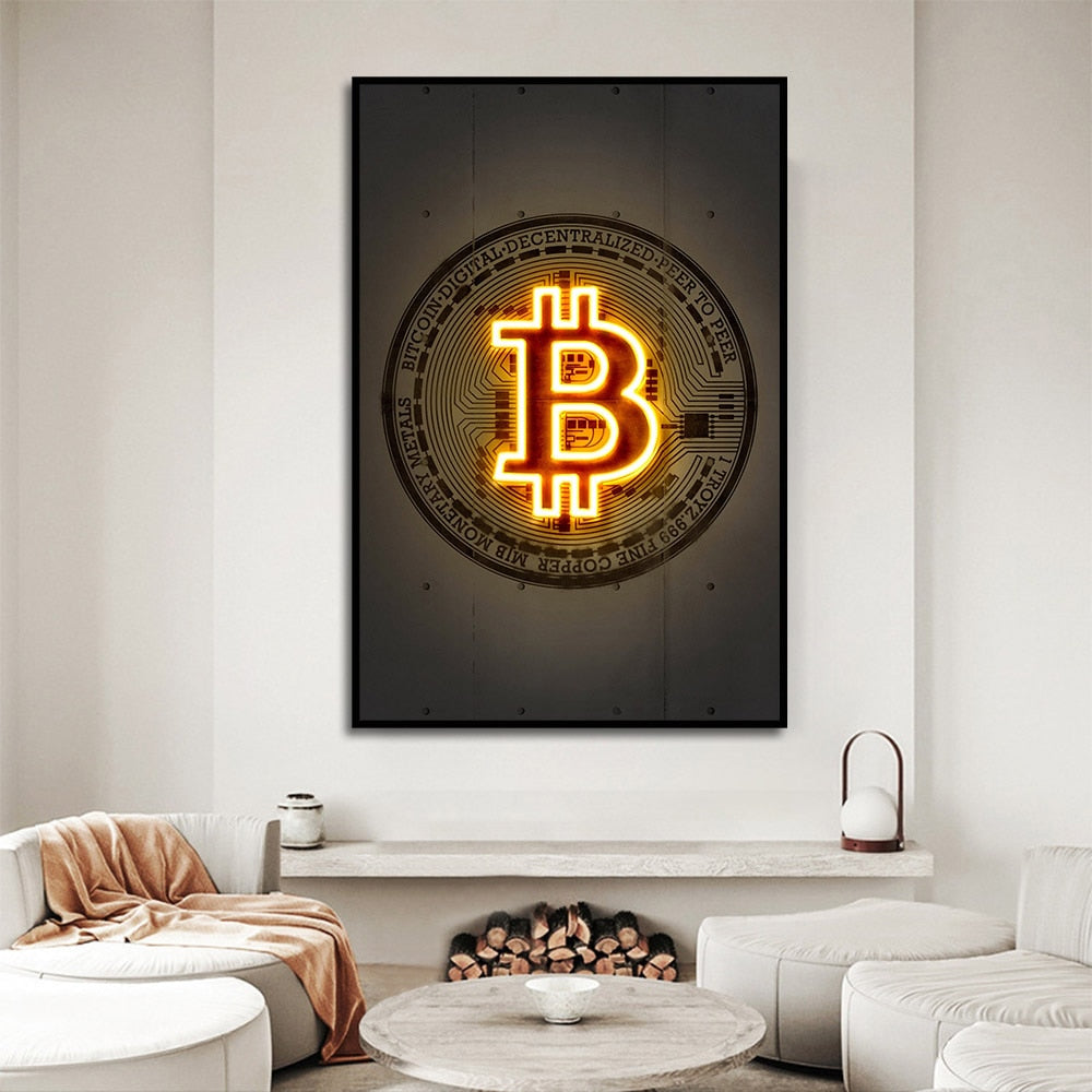 Frameless Bitcoin Print - iSmart Home Gadgets Limited