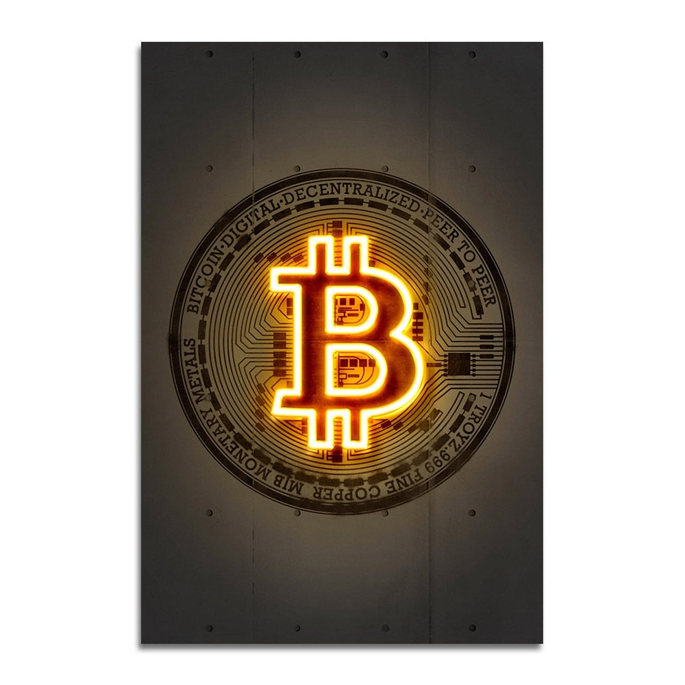 Frameless Bitcoin Print - iSmart Home Gadgets Limited