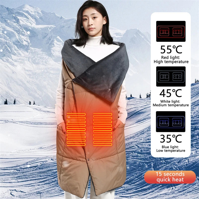 heated shawl | heated shawl wrap | cordless heated shawl | heated shawl for office | electric heated shawl | usb heated shawl | best heated shawl wrap