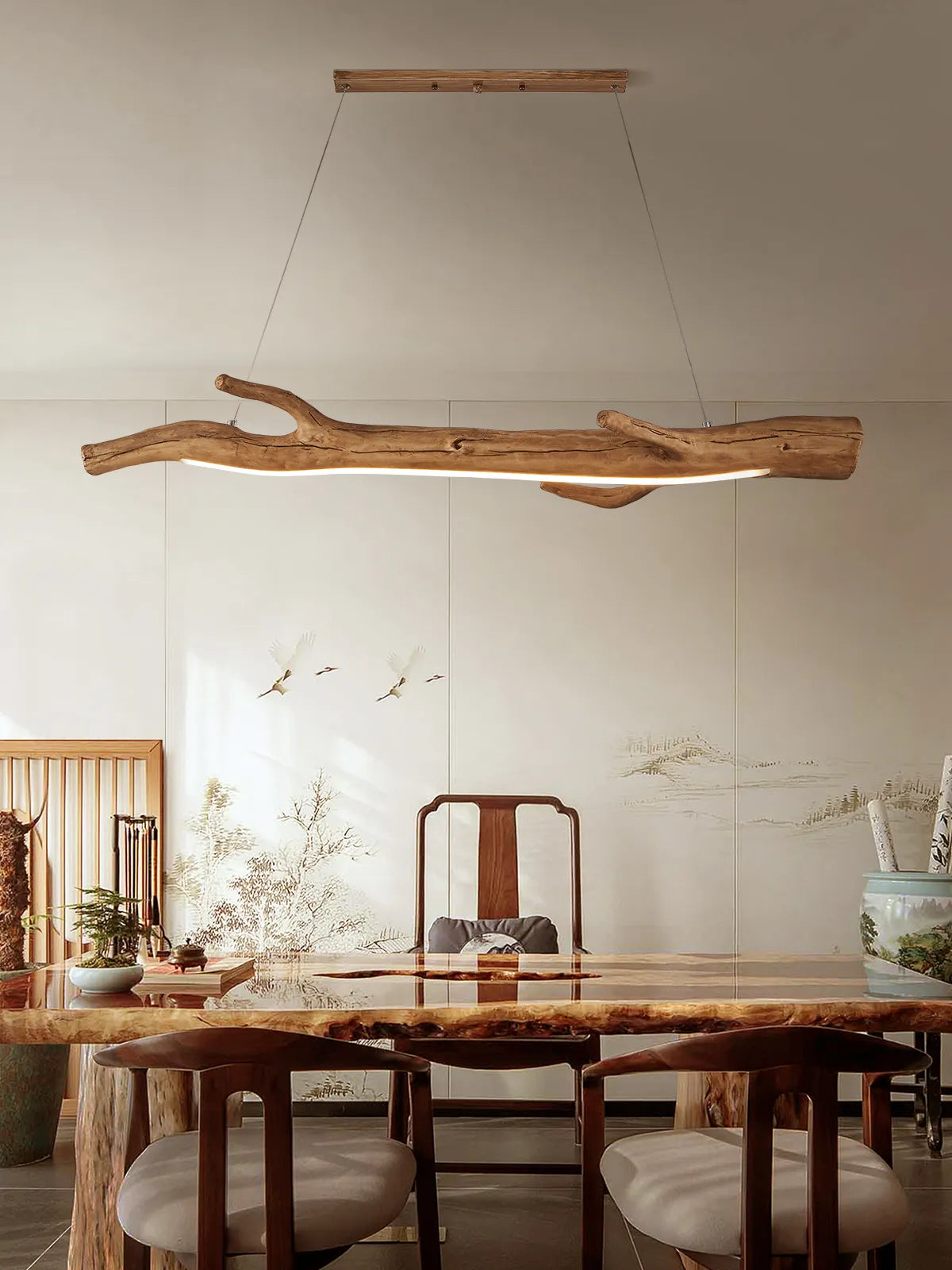 Wood Branch Pendant Light Embrace Natural Elegance