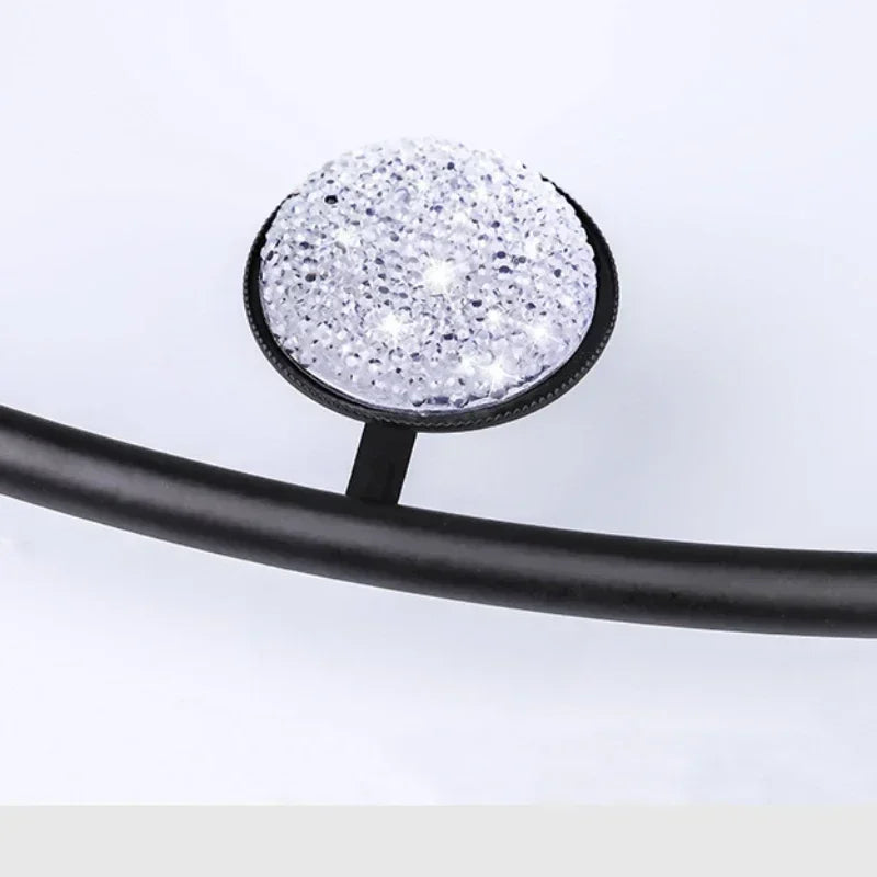 A living room with a modern Round Ring Wall Clock on the wall with tiny lights around the ring.