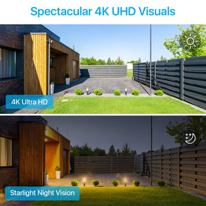 Experience stunning 4K HD visuals with our outdoor security surveillance system. Our advanced AI detection ensures accurate video monitoring for enhanced security.