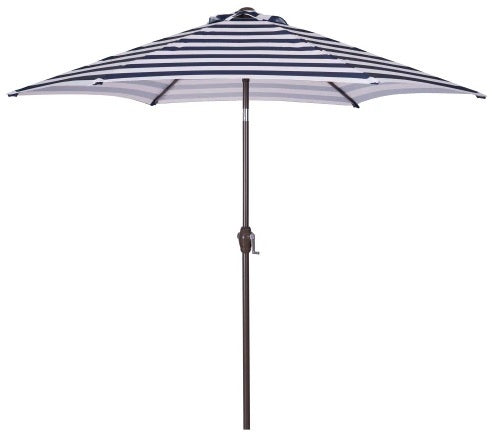 black and white patio umbrellas Striped Patio umbrella