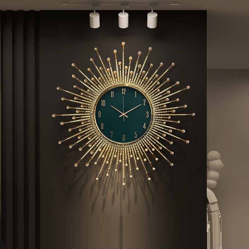 Sun Clock Es Home / Products / Luxury Sun Wall Clock
