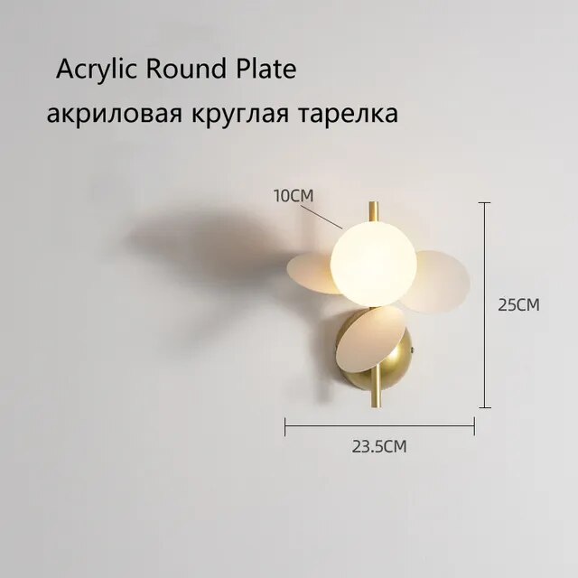 Creative Round Plate Pendant Light