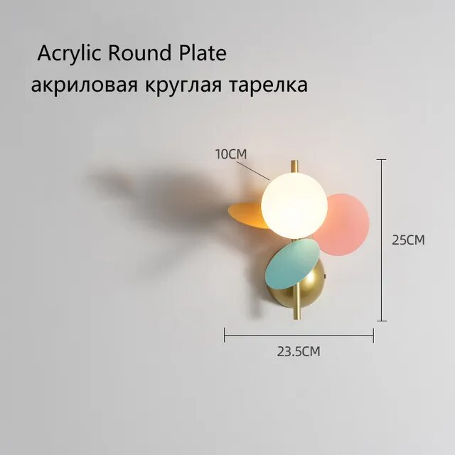 Creative Round Plate Pendant Light