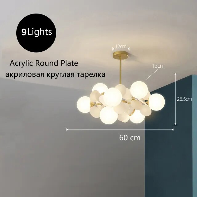 Creative Round Plate Pendant Light