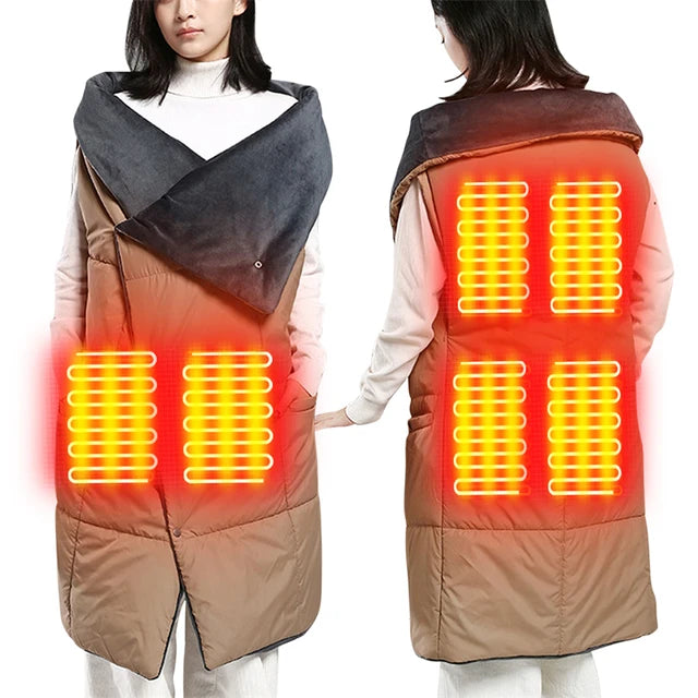 heated shawl | heated shawl wrap | cordless heated shawl | heated shawl for office | electric heated shawl | usb heated shawl | best heated shawl wrap