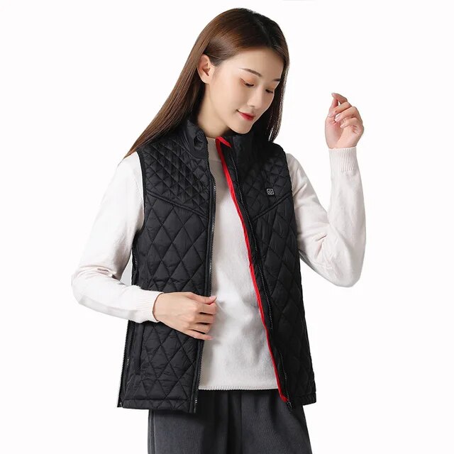 heating vest | heated vest | heated vests | best women's heated vest | heating vest jacket | winter safety vest | keep warm temperature | women's heated vest with battery