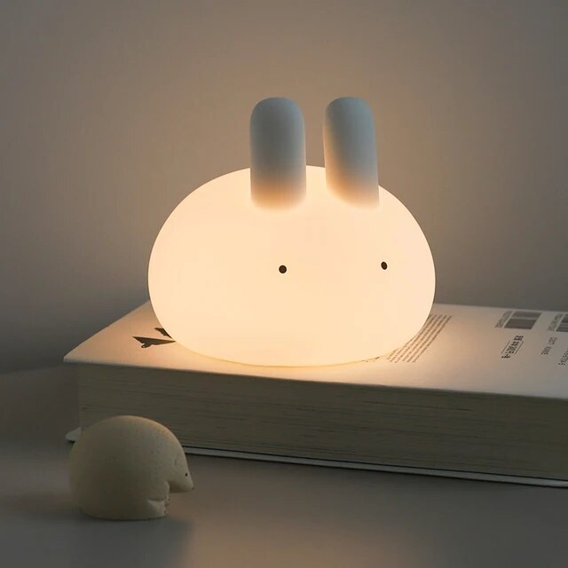 rabbit lamp | rabbit table lamp | white rabbit lamp | lumipets night light | vintage bunny lamp | lumipets bunny night light | bunny night light plug in | cute bunny lamp | ceramic bunny lamp | hiding bunny lamp