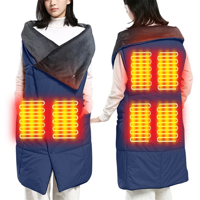 heated shawl | heated shawl wrap | cordless heated shawl | heated shawl for office | electric heated shawl | usb heated shawl | best heated shawl wrap