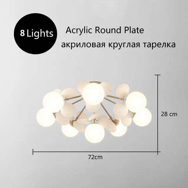Creative Round Plate Pendant Light