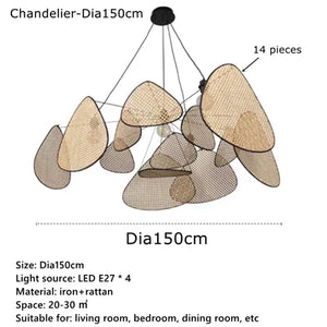 rattan pendant light | rattan chandelier | west elm chandelier | organic modern chandelier | modern rattan chandelier | wicker chandelier shades | modern wicker | best rattan chandelier