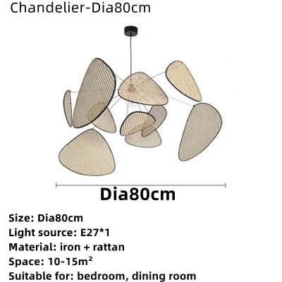 rattan pendant light | rattan chandelier | west elm chandelier | organic modern chandelier | modern rattan chandelier | wicker chandelier shades | modern wicker | best rattan chandelier