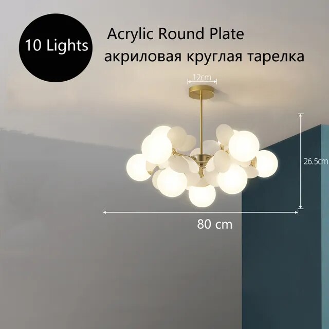 Creative Round Plate Pendant Light