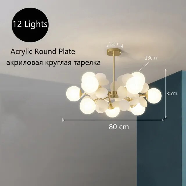 Creative Round Plate Pendant Light