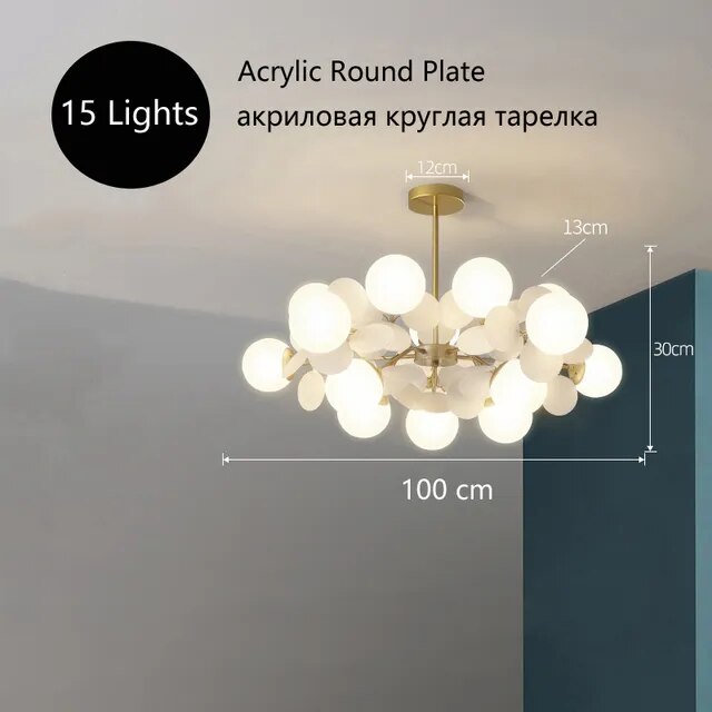 Creative Round Plate Pendant Light