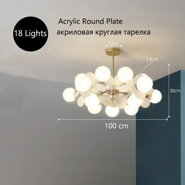 Creative Round Plate Pendant Light